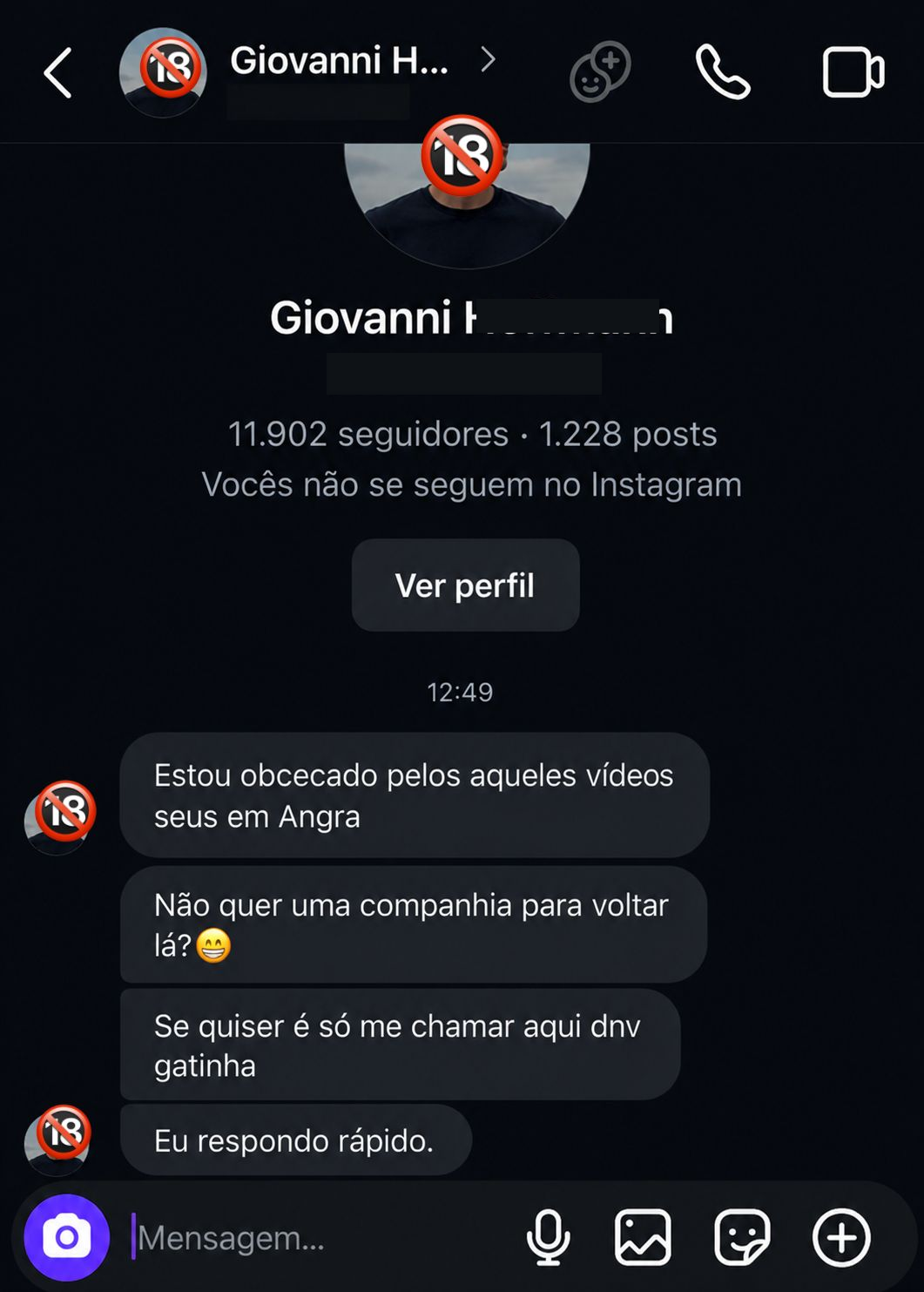 Depoimento real